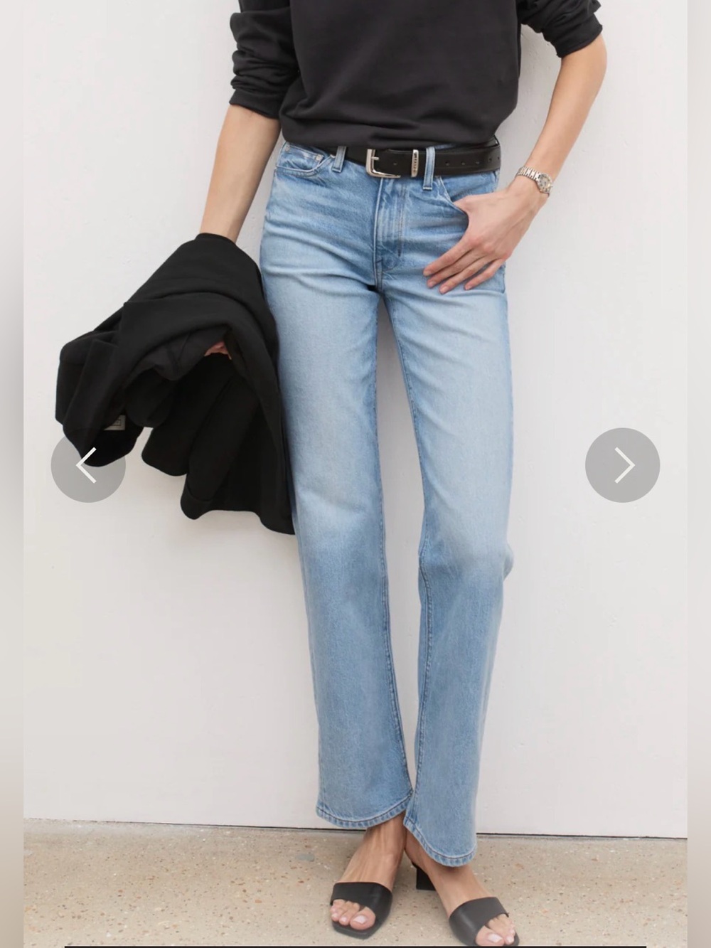 AYR the Roadie Straight Leg Jeans in ghost ranch light wash size 27